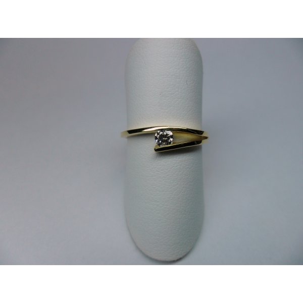Clamp Ring Yellow Gold 0.16 crt.